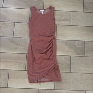 Leith Sleeveless Mini Dress in Rust